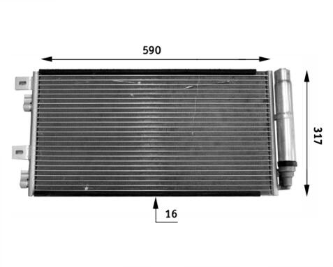 Mini A/C Condenser 64531490572 - Behr 351300641